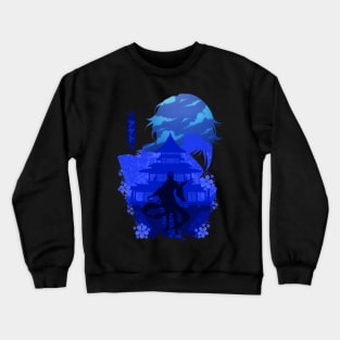 GENSHIN IMPACT KAMISATO AYATO NEGATIVE SPACE Crewneck Sweatshirt